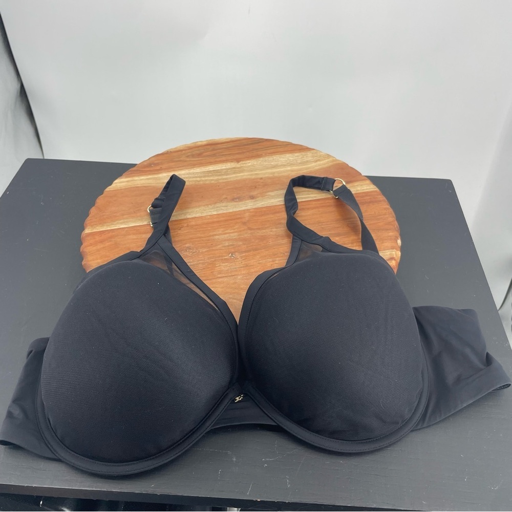ThirdLove‎ Classic Uplift Plunge Bra 44C 24/7 Underwire Black Adjustable Straps